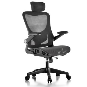 HOMEY NEST 메쉬 사무실 사무용의자 3D팔걸이 틸팅가능 요추 허리보호 체어 HN-OC107