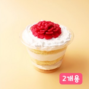 쌀이랑놀자 가정의달 카네이션 컵케이크 만들기 세트 DIY키트 - 카네이션케이크 컵케이크2, 1개