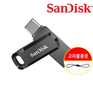 샌디스크 Ulta Dual Dive Go Type-C 유에스비 256GB SDDDC3 USB 3.1 C타입 OTG USB 메모리 256기가 + 고리줄 CS, 1개