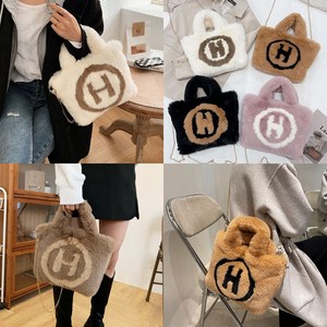 페이크퍼 밍크가방 H로고 토트 크로스백 5color / 퍼가방 겨울 털가방