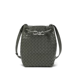보테가 베네타 안디아모 스몰 우븐 브레이디드 핸들 버킷
