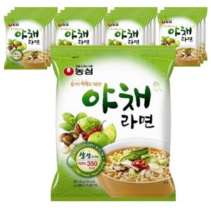 농심 야채라면 봉지 라면 100g x 16개입, 16개