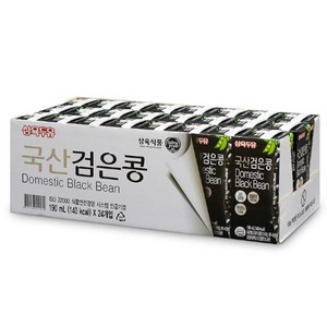 [삼육두유] 국산 검은콩 두유 190ml, 24개