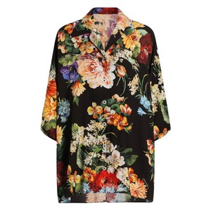 돌체앤가바나 플로럴 프린트 셔츠