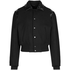 페라가모 포인티드 플랫 칼라 울 재킷, 블랙계열, IT/FR 50(KR 105)