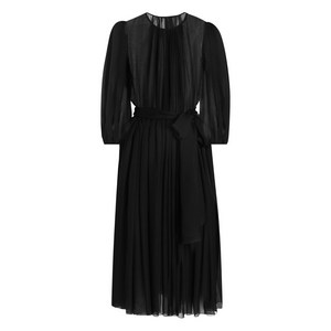 돌체앤가바나 주얼 장식 시폰 드레스, 블랙계열, Italy 38(KR 33)