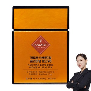 그레인온 카무트 브랜드밀 프리미엄 효소 90, 30회분, 1박스