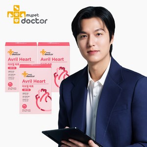 [마이펫닥터] 아브힐하트 강아지 고양이 영양제 심장 비대증 사상충, 30정, 심장/간, 3개