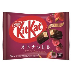 KitKat 어른의 달콤함 더블 베리 & 넛츠 맛 9개입, 101.7g, 1개