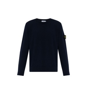 스톤 아일랜드 로고 패치 스웨터, 블루계열, Standard S(KR 90)