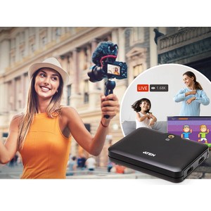 ATEN CAMLIVE + HDMI to USB-C UVC 비디오캡처 UC3021, 1개