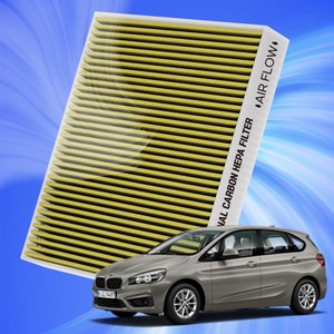 BMW 2시리즈 그란 쿠페 F22 F44 G42 F45 전차종 자동차 에어컨 히터 필터 초미세먼지 차단 활성탄 필터 H11, 1개, 2시리즈액티브투어러1세대[F45](15~20)-A42