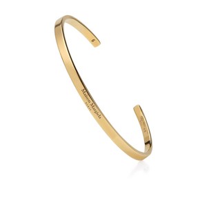 메종 마르지엘라 로고 커프 브레이슬릿, Numeric 5, 골드계열