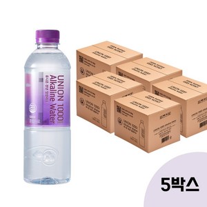 [유천수] 유니온천년알칼리수 500ml 5Box, 100개