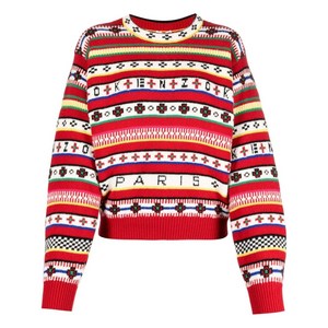 겐조 인타르시아 니트 로고 스웨터