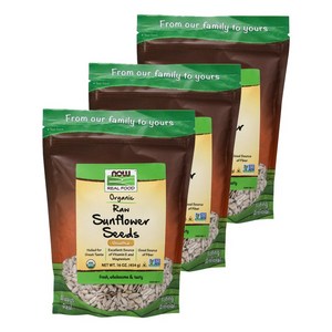 나우푸드 로우 선플라워 씨드 언솔티드, 3개