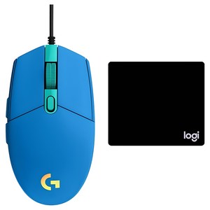 로지텍 유선마우스 G102 2ND + 마우스 패드 일반형