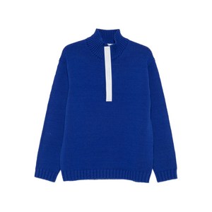 스톤 아일랜드 하이 넥 지퍼 프런트 스웨터