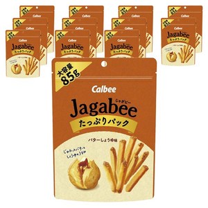 Calbee 자가비 버터간장맛 대용량 85g x 12봉지, 85g, 12개