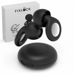 픽스락 소음 차단 99% 실리콘 수면 귀마개, 블랙, 1세트