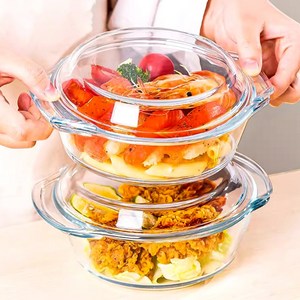 Qiaokao 유리 전자레인지 용기