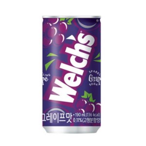 웰치스 그레이프, 190ml, 30개