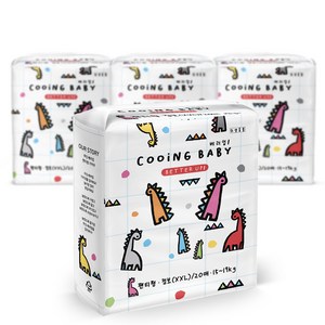 Cooing 베러업 팬티형 기저귀 어린이용, 점보형(2XL), 80매