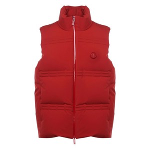 몽클레르 로고 패치 패딩 재킷, 레드계열, Numeric 4(KR 104-185)