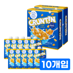 [본사공식몰] 크런틴 크런치볼 단백질쉐이크 콘플레이키 당 0g대, 275g, 2박스