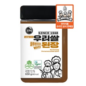 진미식품 글루텐프리 우리쌀 된장 620g, 1개