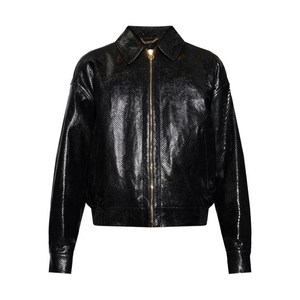베르사체 레더 집업 재킷, 블랙계열, Italy 50(KR 105)