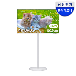 스마트모니터 4K UHD TV, 43인치, 스탠드형, 방문설치