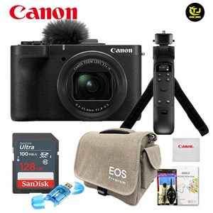 캐논 정품 파워샷 PowerShot V1/아이리버 슈팅그립 패키지 7종세트 / 128G+슈팅그립 / TJ