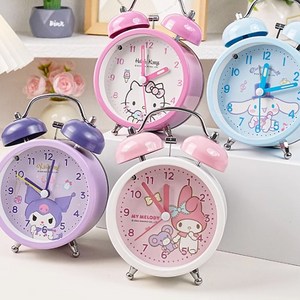 산리오 자명종 시계 미니S 저소음 시나모롤 마이멜로디 헬로키티 쿠로미 탁상 알람시계