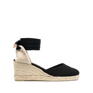까스따네르 레이스업 웨지 에스파드리유 펌프스, Europe 38(KR 245), 블랙계열