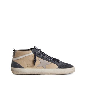 골든 구스 미드 스타 스웨이드 스니커즈, Italy 47(KR 310), 베이지계열+블루계열