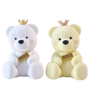 귀여운 곰돌이 석고방향제 잘사는몰 산타마리아노벨라 프리지아 향, 화이트 컬러