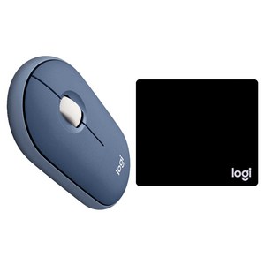 로지텍 페블 무선마우스 + 마우스 패드 일반형