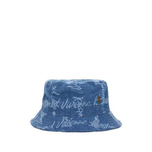비비안웨스트우드 ORB 자수 버킷 햇