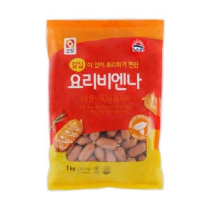 사조오양 칼집 요리비엔나 칼집낸 문어소세지, 10개, 1kg