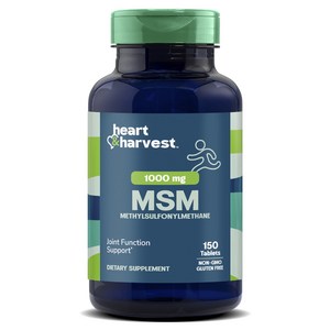 Heart & Harvest 1000mg MSM 메칠설포닐메탄 타블렛, 150정, 1개