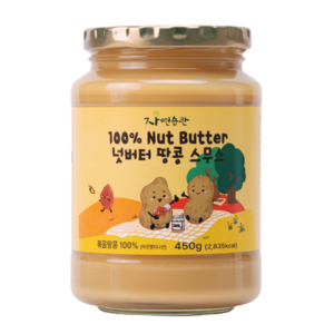 자연습관 무첨가 100프로 땅콩 넛 버터 스무스, 450g, 1개