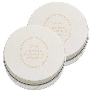 클럽 슷핀 글로우 픽스 파우더, 클리어, 2개