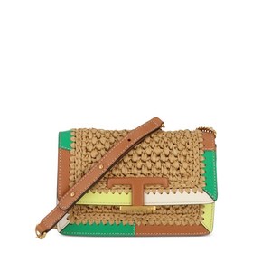 토즈 우븐 패널 숄더 백