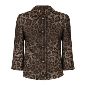 돌체앤가바나 레오파드 패턴 자카드 재킷