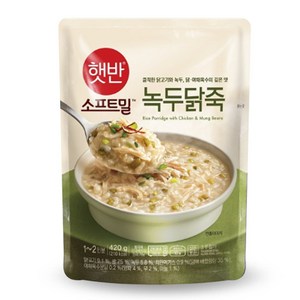 비비고 녹두닭죽, 420g, 11개