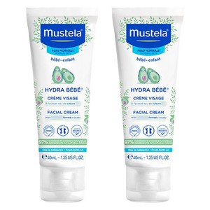 무스텔라 이드라 키즈 페이셜 크림, 40ml, 2개