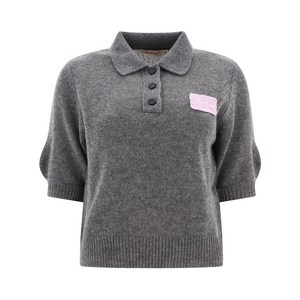 마르니 로고 아플리케 캐시미어 스웨터, 그레이계열, Italy 44(KR 66)