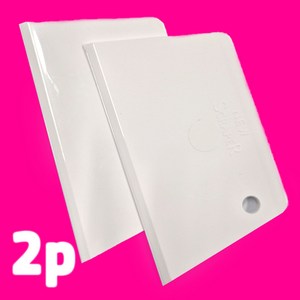 원라이프 직사각 스크래퍼 2p 베이킹 제빵 반죽 칼, 가로150 x 세로87 mm, 1세트