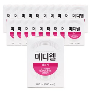 메디웰 환자 영양식 당뇨식, 200ml, 24개